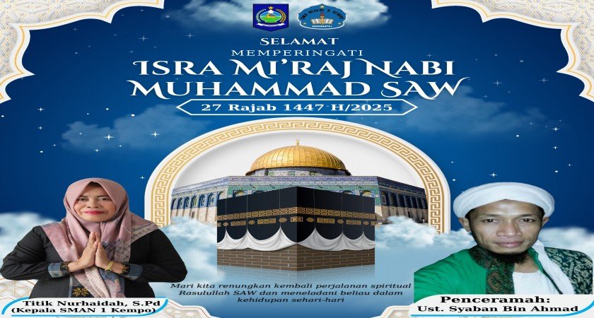 SMA Negeri 1 Kempo Memperingati Hari Isra Mi'raj 27 Rajab 1447 H/2025