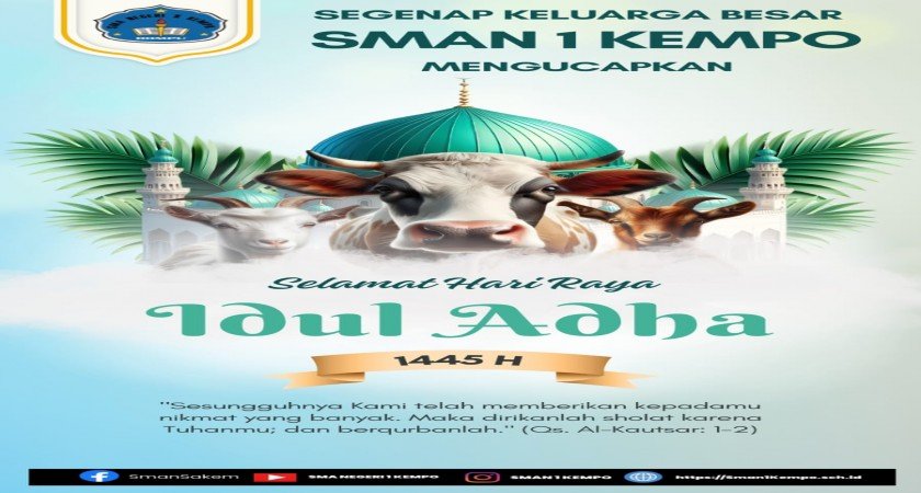 Alhamdulillah Perayaan Hari Raya Idul Adha SMAN 1 Kempo Melaksanakan Qurban Tahun ini