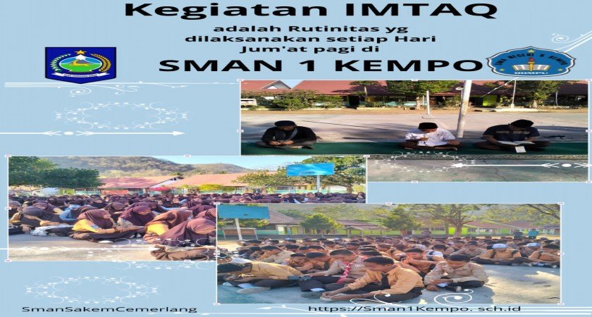 KEGIATAN RUTIN JUM'AT IMTAQ SMAN 1 KEMPO