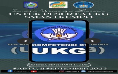 Guru SMAN 1 Kempo melaksanakn Ujian Kompetensi Guru (UKG) Tahun 2023