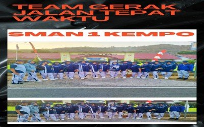 Lomba Gerak Jalan Cepat Tepat SMA Negeri 1 Kempo di Dompu