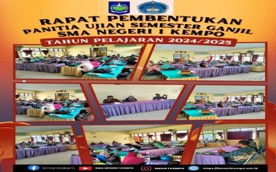 SMAN 1 KEMPO MENGADAKAN RAPAT PEMBENTUKAN PANITIA SEMESTER GANJIL TAHUN 2024/2025