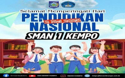 UPACARA MEMPERINGATI  HARI PENDIDIKAN NASIONAL TANGGAL 2 MEI 2025 DI SMA NEGERI 1 KEMPO