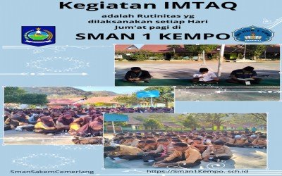 KEGIATAN RUTIN JUM'AT IMTAQ SMAN 1 KEMPO
